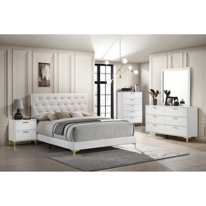 Karena - Rectangular 6 Drawer Dresser - White