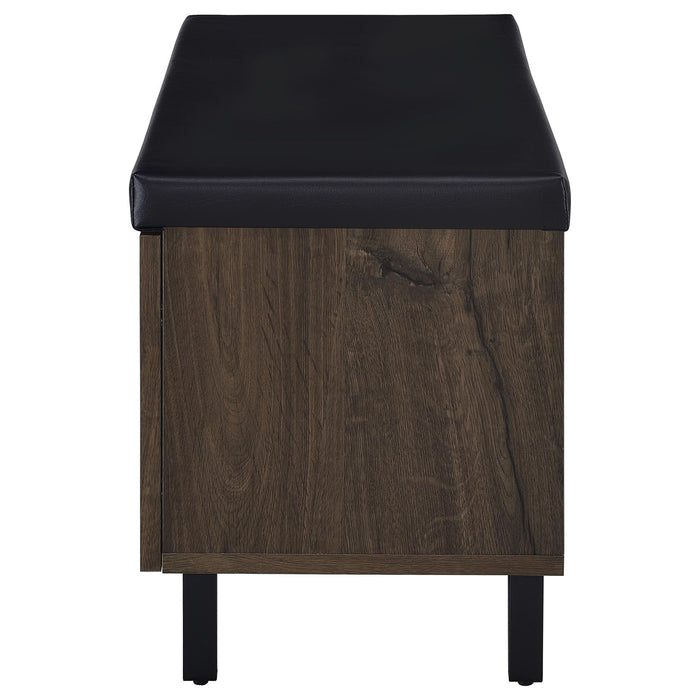 Clackamas - 2 Door Storage Bench With Padded Seat