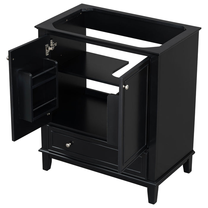 Modern Bathroom Vanity Base Only With Doors And Drawer