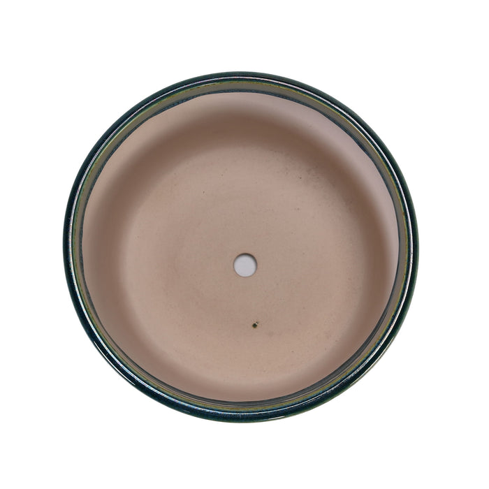 Grid Flowerpot (Set of 3), Planter For Patio, Garden, Windowsill - Blue / Green