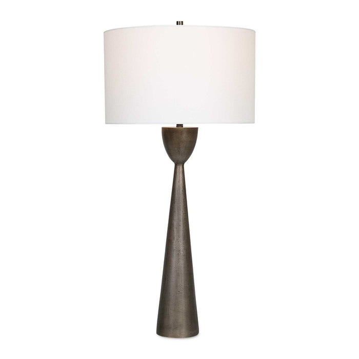 Waller - Handcrafted Cast Table Lamp - Dark Brown