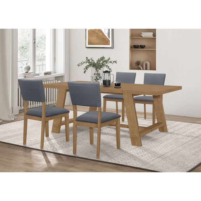 Modern Farmhouse Dining Set With Table And Chairs