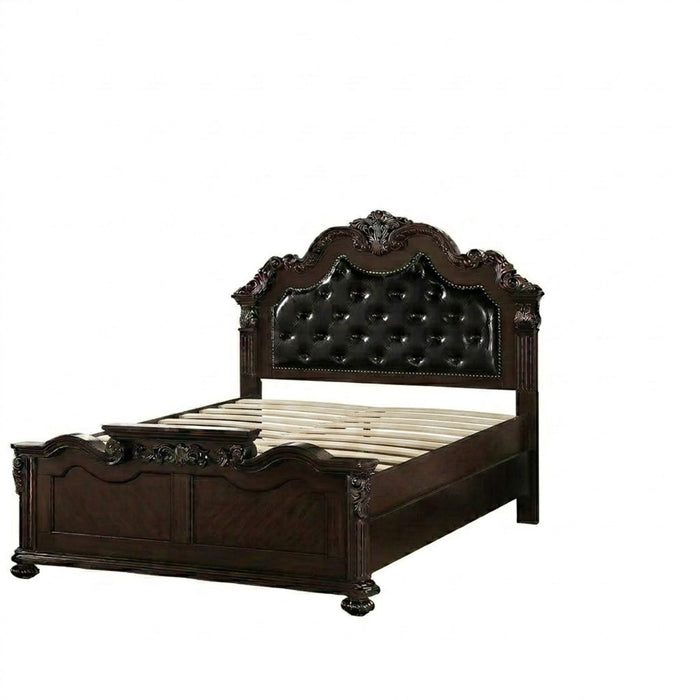 3 Piece Bedroom Set With Tufted Headboard And 2 Nightstands
