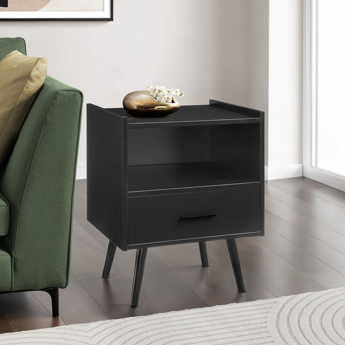 Modern Accent Table With Storage Drawer