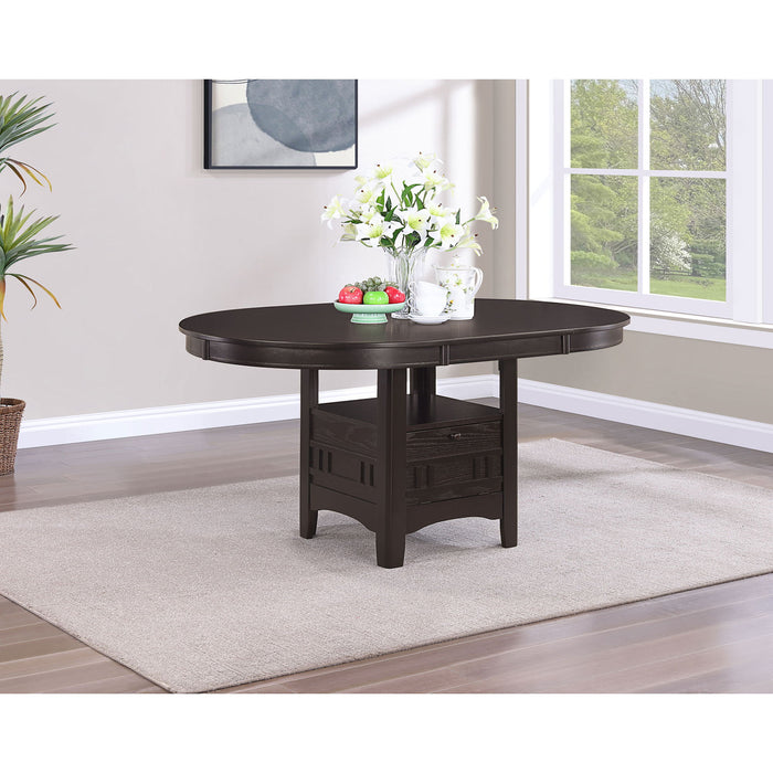 Illkirch - Oval Extension Leaf Dining Table With Expandable Surface - Espresso