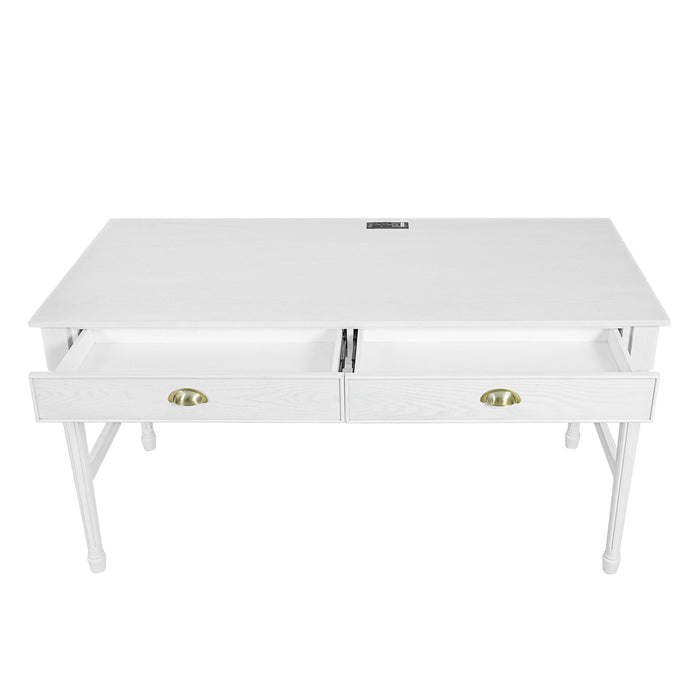 Modern Writing Desk With Drawers For Home Office