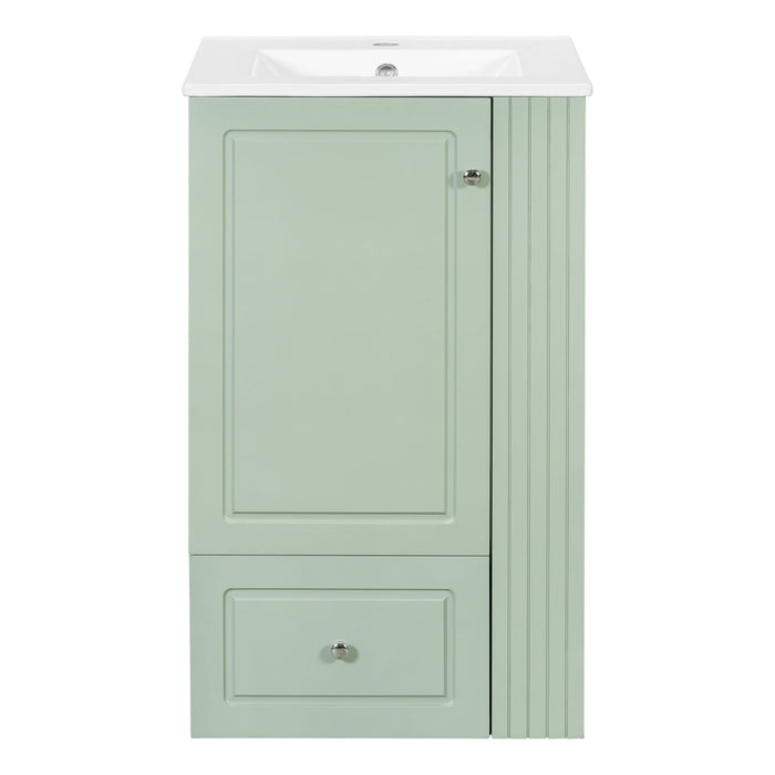 Modern Freestanding Bathroom Vanity With Sink, Soft-Close Drawer, Towel Bar