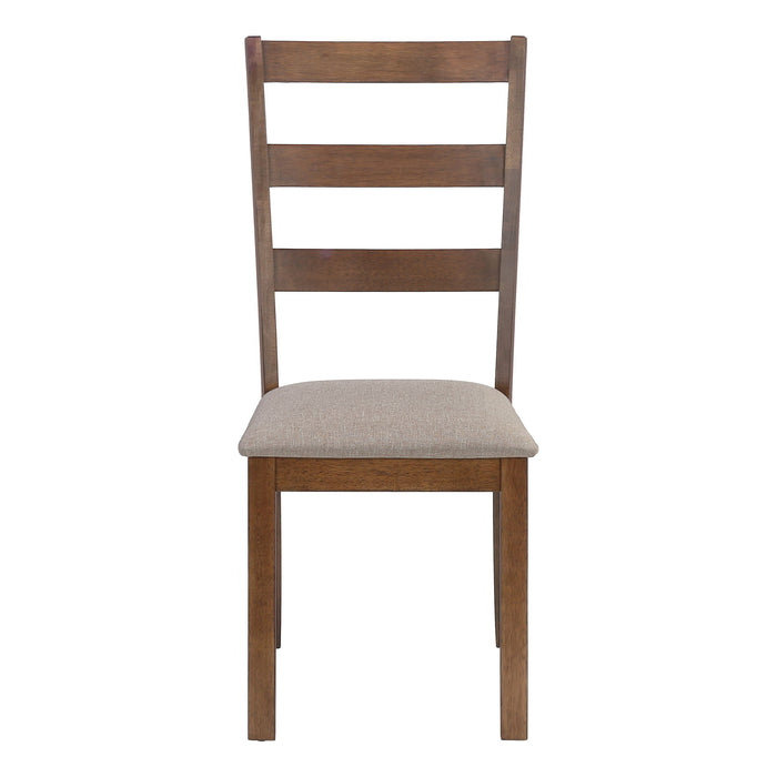 Dining Chair, Side, Upholstered For Dining Room, Transitional (Set of 2) - Beige