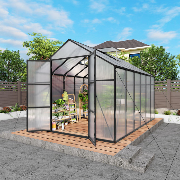 Gain Height Windproof Greenhouse All Season Outdoor Garden Shelter