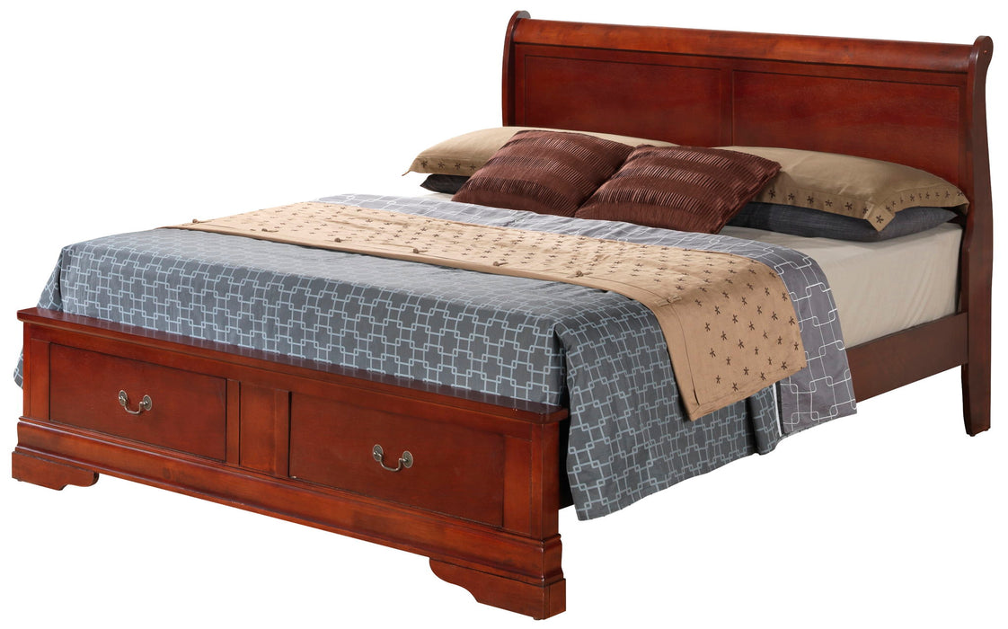 Upholstered Panel Sleigh Bed Design