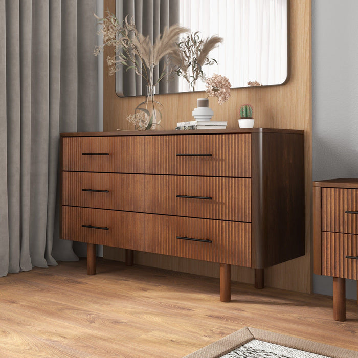 Logan - Dresser With 6 Drawers - Brown