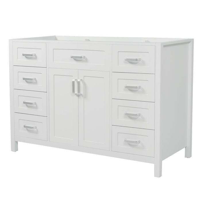 Bathroom Vanity Cabinet Only With 2 Soft Close Doors And 8 Drawers