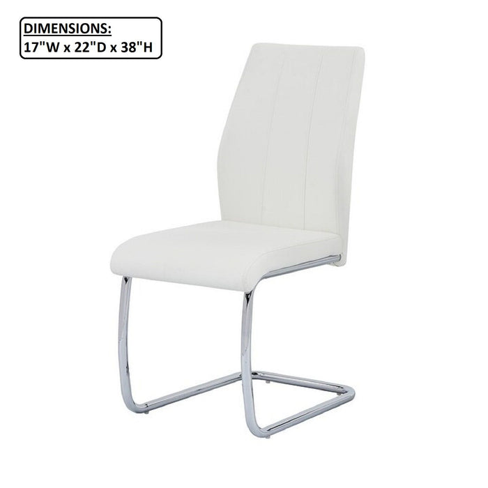 Dining Chair, Soft Upholstered (Set of 2) - White