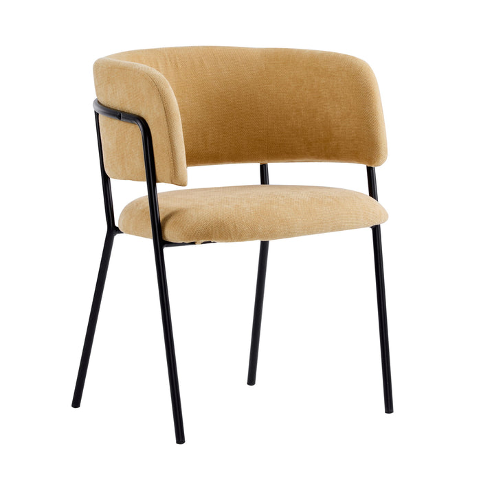 Modern Upholstered Arm Dining Chair Set