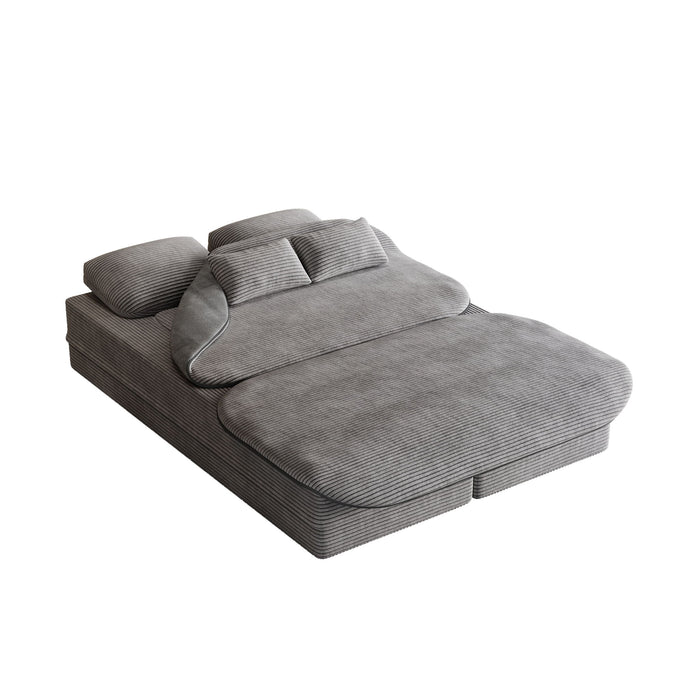 2 In 1 Foldable Sofa Bed With Multi Functional Blanket