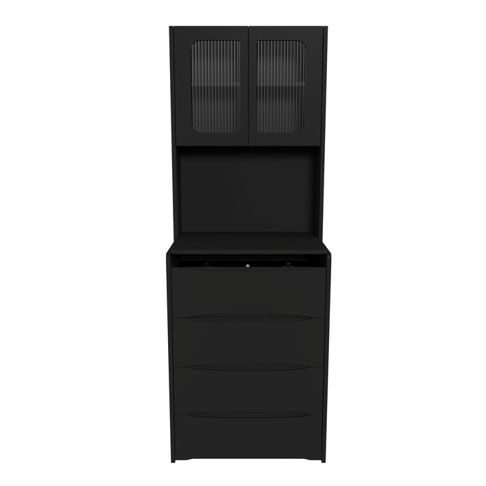 3 In 1 Vanity Table With LED Mirror & Storage Stool For Bedroom