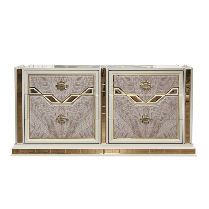 Omari - 6 Drawer Dresser - Beige