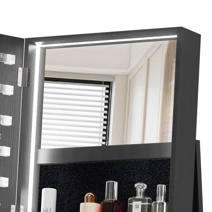 Swivel Jewelry Cabinet With Full Length Mirror