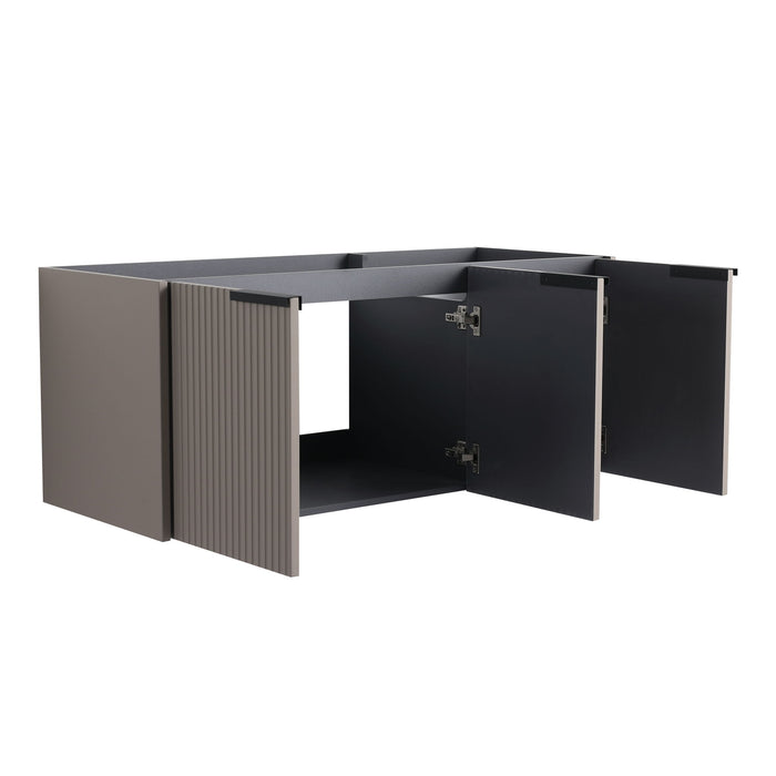 Contemporary Wall Mounted Bathroom Vanity With Soft Close Doors