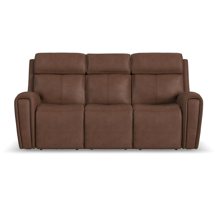 Warren - Power Reclining Sofa With Console, Power Headrest & Lumbar