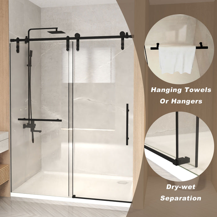 Frameless Sliding Bathtub Door With Frame
