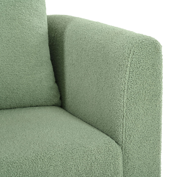 Modern Accent Upholstered Armchair With Pillow