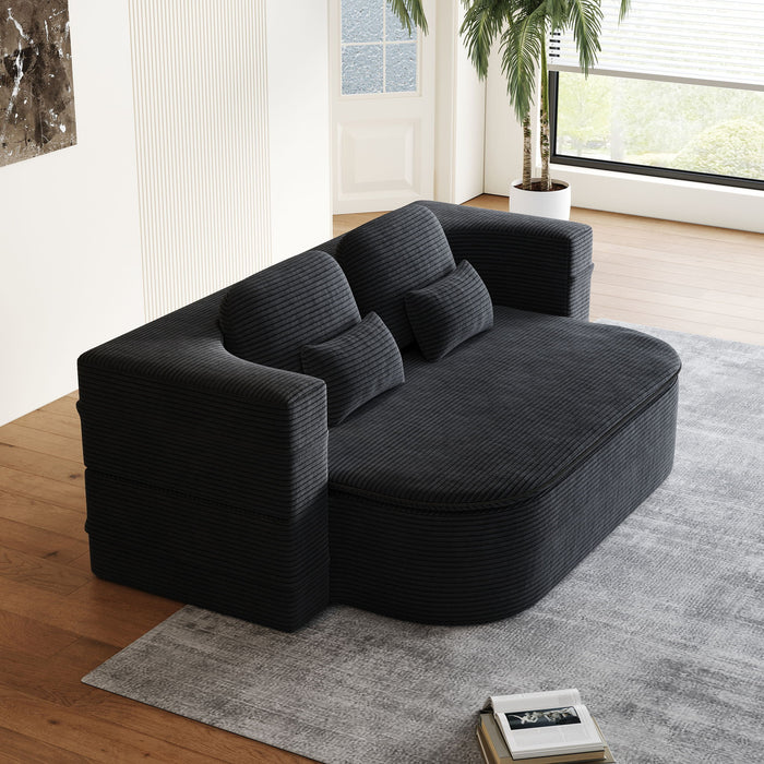 2 In 1 Foldable Sofa Bed With Multi Functional Blanket