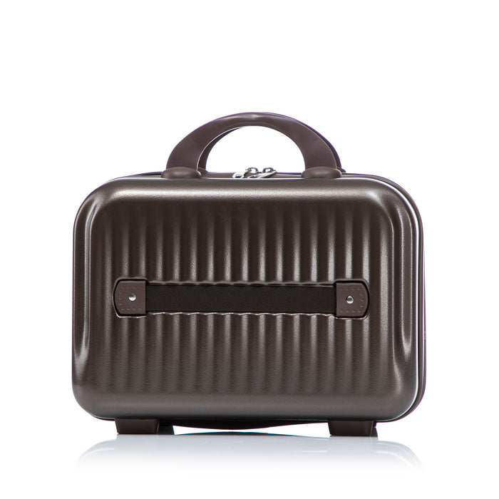 Luggage Set With Cosmetic Case, Combination Lock, Front Opening Design
