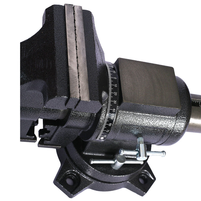 Heavy Duty 5" Multi Jaw Rotating Bench Vise With 360 Degree Swivel Base And Head