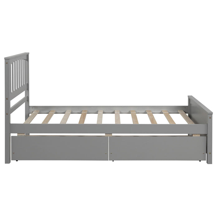 Platform Bed With Two Drawers