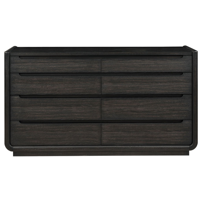Bangor - 8 Drawer Bedroom Dresser Cabinet - Black