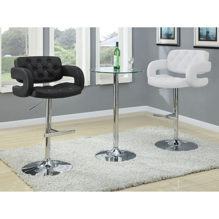 Adjustable Bar Stool With Upholstery