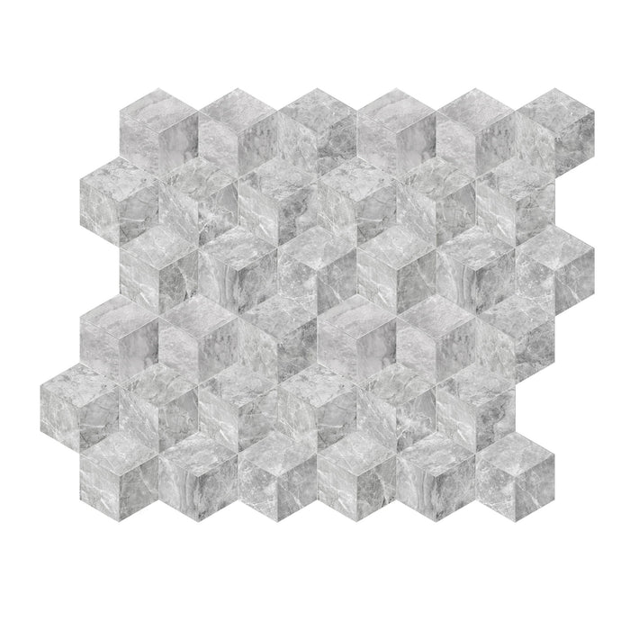 Hexagon Natural Marble Polished Tile For Wall And Floor (Set of 12)