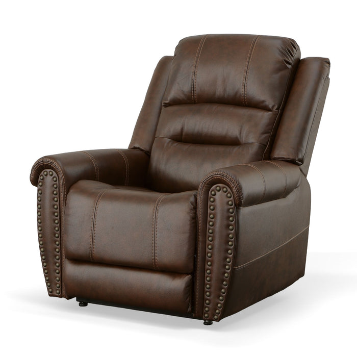 Oscar - Power Lift Recliner With Right-Hand Control & Power Headrest - Pumpernickel