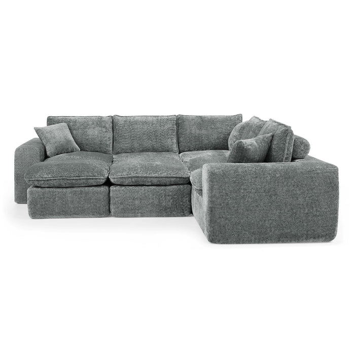 Sectional Sofa With Moveable Ottoman