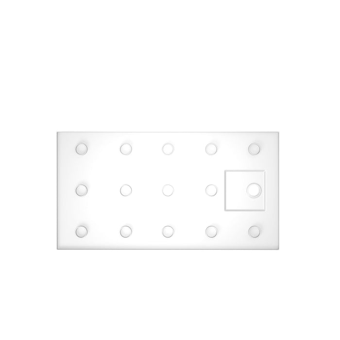 Shower Base Drain With Single Threshold Design