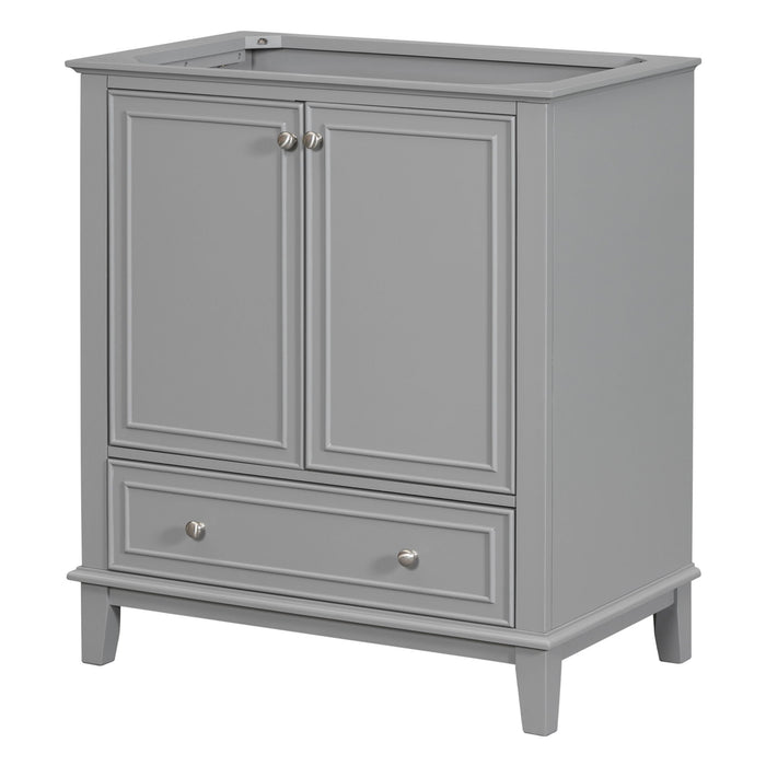 Modern Bathroom Vanity Base Only With Doors And Drawer