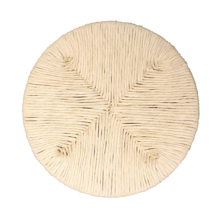 Boho Style Handwoven Paper Rope Counter Stools (Set of 2)