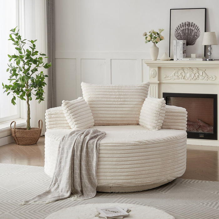 Swivel Chair With 360° Rotation For Living Room