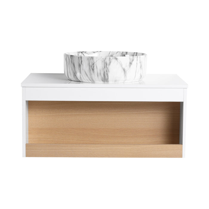 Floating Bathroom Vanity With Vessel Sink