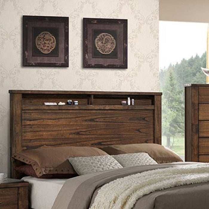 Eastern King Bed With Footboard Drawers Furniture - Oak