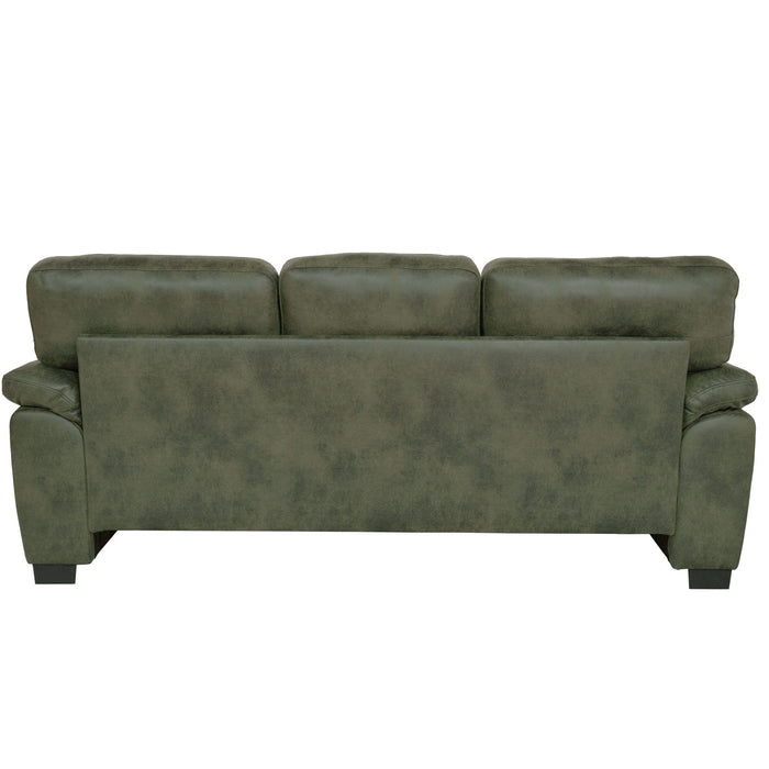 3 Seater Sofa With Padded Armrests And Triangular Leg