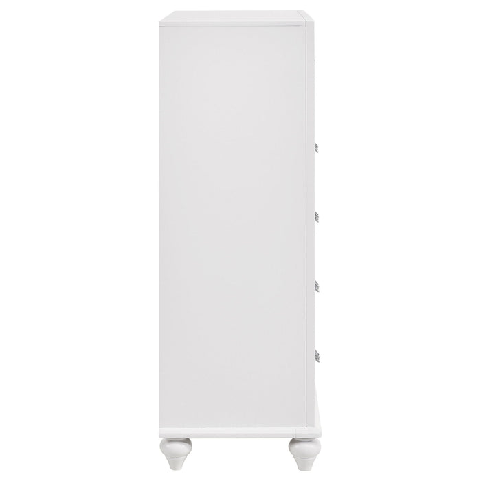Randall - 5 Drawer Chest - White