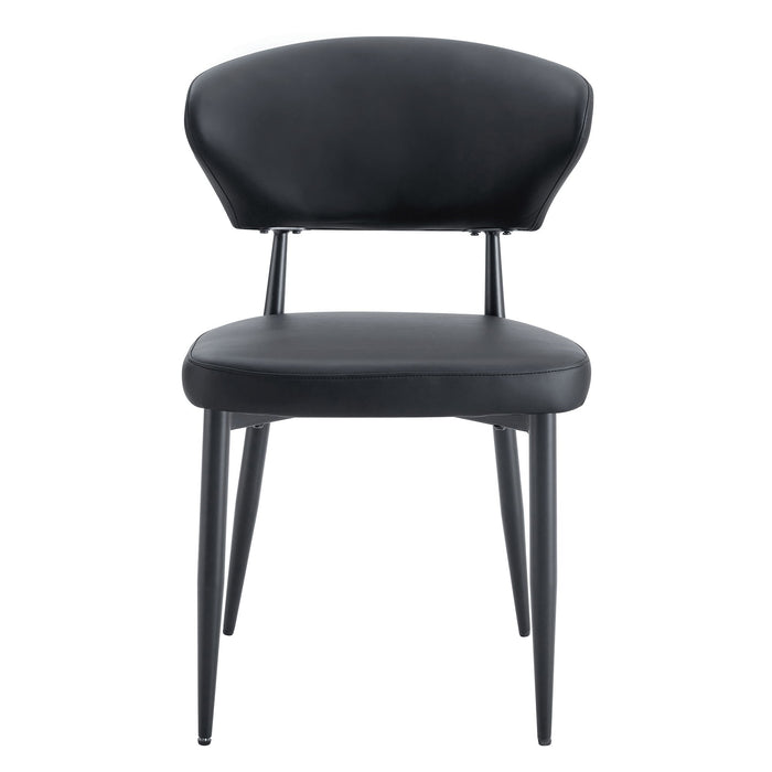 Minimalist Ergonomic Dining Chair With Curved Backres (Set of 4)