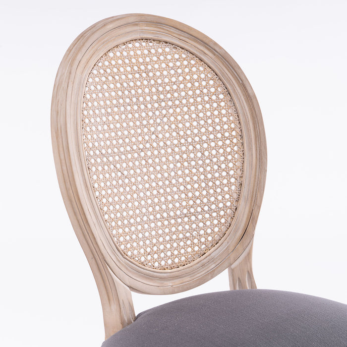 French Country Dining Chairs & Round Back (Set of 2)