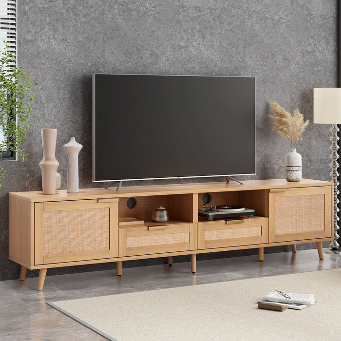 TV Stand, Media Console With Cable Management