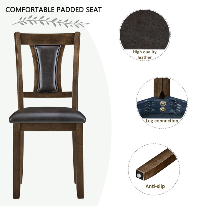 Modern Dining Table Set With Upholstered Chairs