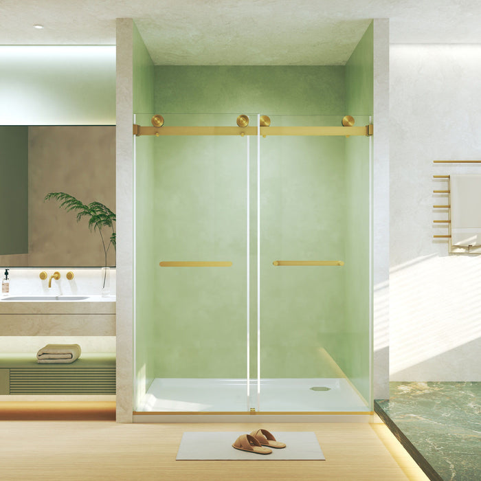 Frameless Double Sliding Shower Door