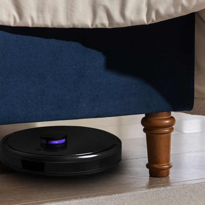 Peyton - Upholstered Bed With 54" High Headboard, Traditional Hand Buttoned Tufting