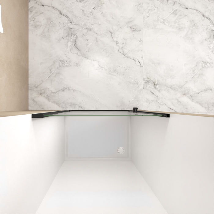 Shower Door With Glass And Explosion Proof Safety Film